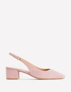 Heels | Suits & Tailoring-Boden Ailsa Block Heel Slingbacks-Almond Pink Suede AlmondPinkSuede