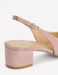 Heels | Suits & Tailoring-Boden Ailsa Block Heel Slingbacks-Almond Pink Suede AlmondPinkSuede
