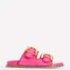 Flats | Sandals-Boden Alberta Footbed Sandal-Festival Pink/Post Box Red FestivalPink/PostBoxRed