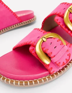 Flats | Sandals-Boden Alberta Footbed Sandal-Festival Pink/Post Box Red FestivalPink/PostBoxRed