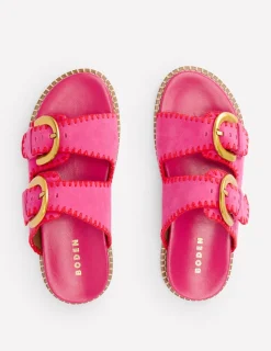 Flats | Sandals-Boden Alberta Footbed Sandal-Festival Pink/Post Box Red FestivalPink/PostBoxRed