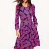 Dresses & Jumpsuits | Short-Boden Alexandra Blouson Jersey Dress-French Navy, Bow Scatter FrenchNavy,BowScatter