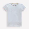 Tops & T-Shirts-Boden Ali Puff Sleeve Pom T-shirt- White