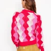 Sweaters & Cardigans-Boden Alice Fluffy Raglan Sweater-Poppy Red/ Chalk/ Tickled Pink PoppyRed/Chalk/TickledPink