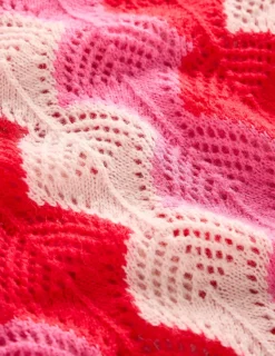 Sweaters & Cardigans-Boden Alice Fluffy Raglan Sweater-Poppy Red/ Chalk/ Tickled Pink PoppyRed/Chalk/TickledPink