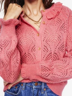 Sweaters & Cardigans-Boden Alice Fluffy Stitch Cardigan-Salmon Pink SalmonPink