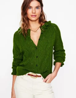 Sweaters & Cardigans-Boden Alice Fluffy Stitch Cardigan-Promenade Green PromenadeGreen