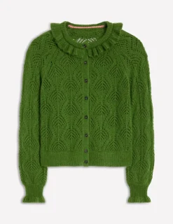 Sweaters & Cardigans-Boden Alice Fluffy Stitch Cardigan-Promenade Green PromenadeGreen