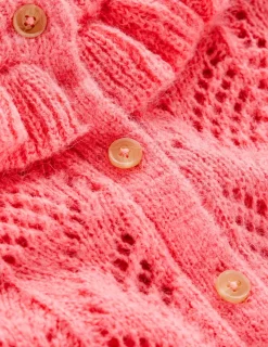 Sweaters & Cardigans-Boden Alice Fluffy Stitch Cardigan-Salmon Pink SalmonPink