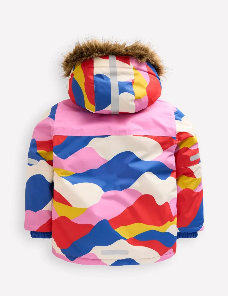 Coats & Jackets-Boden All-Weather Waterproof Coat-Cosmos Pink Ski Camo CosmosPinkSkiCamo