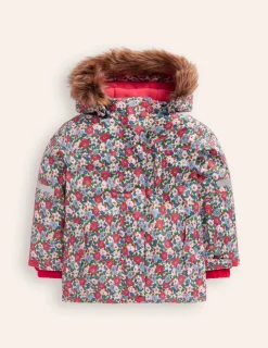 Coats & Jackets-Boden All-Weather Waterproof Coat-Glacier Blue Winter Floral GlacierBlueWinterFloral