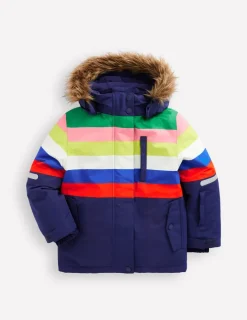 Coats & Jackets-Boden All-Weather Waterproof Coat-Rainbow Stripe RainbowStripe