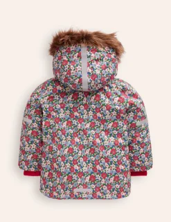 Coats & Jackets-Boden All-Weather Waterproof Coat-Glacier Blue Winter Floral GlacierBlueWinterFloral