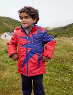 Coats & Jackets-Boden All-Weather Waterproof Coat-Strawberry Tart Red Star StrawberryTartRedStar