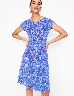 Dresses & Jumpsuits | Short-Boden Amelie Jersey Dress-Gallery Blue, Heart Cluster GalleryBlue,HeartCluster