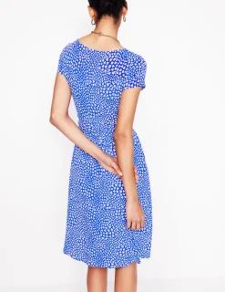 Dresses & Jumpsuits | Short-Boden Amelie Jersey Dress-Gallery Blue, Heart Cluster GalleryBlue,HeartCluster