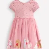 Dresses-Boden Ami Applique Tulle Dress-Chalk Pink Bunnies ChalkPinkBunnies