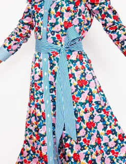 Dresses & Jumpsuits | Midi-Boden Amy Cotton Midi Shirt Dress-Multi, Painterly Meadow Multi,PainterlyMeadow