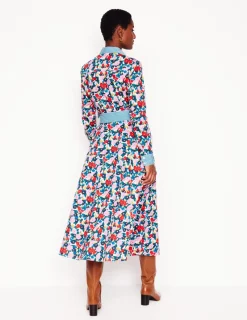 Dresses & Jumpsuits | Midi-Boden Amy Cotton Midi Shirt Dress-Multi, Painterly Meadow Multi,PainterlyMeadow
