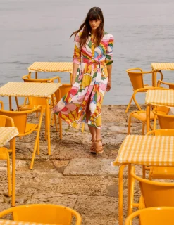 Petite Dresses | Midi-Boden Amy Cotton Midi Shirt Dress-Multi, Sunshine Multi,Sunshine