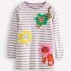 Tunics | Tops & T-Shirts-Boden Appliqué Jersey Tunic-Aster Purple / Ivory Cats