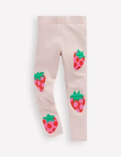 Pants & Jeans | Leggings-Boden Appliqué Leggings-Chalk Violet Strawberries ChalkVioletStrawberries