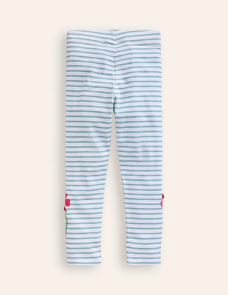 Leggings | Pants & Jeans-Boden Appliqué Leggings-Ivory/ Vintage Blue Flowers Ivory/VintageBlueFlowers