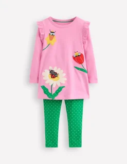 Tunics | Tops & T-Shirts-Boden Appliqué Tunic and Legging Set-Vintage Mauve Bugs VintageMauveBugs