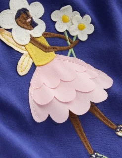Tops & T-Shirts | Tunics-Boden Appliqué Tunic and Legging Set-Starboard Blue Fairies StarboardBlueFairies