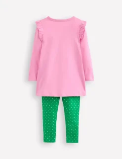 Tunics | Tops & T-Shirts-Boden Appliqué Tunic and Legging Set-Vintage Mauve Bugs VintageMauveBugs