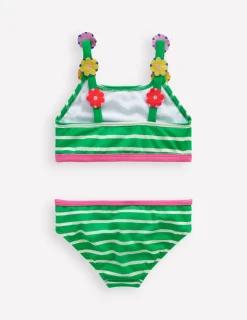 Swimwear & Beachwear-Boden Applique Strap Bikini-Sapling Green Stripe Hearts SaplingGreenStripeHearts