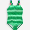 Swimwear & Beachwear-Boden Applique Strap Swimsuit-Sapling Green Stripe Hearts SaplingGreenStripeHearts