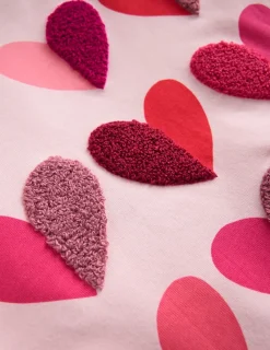 Tops & T-Shirts-Boden Ari Long Sleeve Boucle T-shirt-Chalk Pink Hearts ChalkPinkHearts