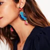 Jewelry-Boden Beady Motif Earrings- Bird