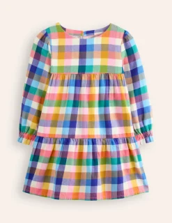 Dresses-Boden Betsy Tiered Twirly Dress- Multigingham