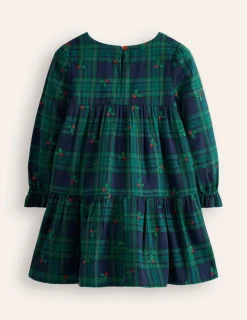 Dresses-Boden Betsy Tiered Twirly Dress-Blackwatch Check Holly BlackwatchCheckHolly