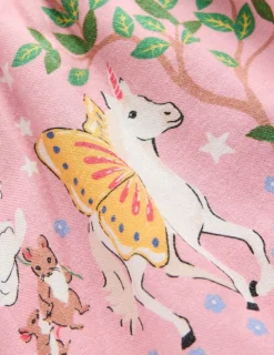 Dresses-Boden Betsy Tiered Twirly Dress-Vintage Pink Enchanted Forest VintagePinkEnchantedForest