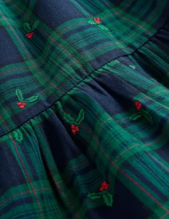 Dresses-Boden Betsy Tiered Twirly Dress-Blackwatch Check Holly BlackwatchCheckHolly