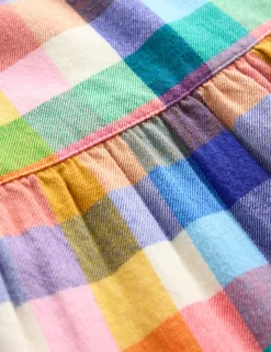 Dresses-Boden Betsy Tiered Twirly Dress- Multigingham