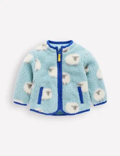 Coats & Jackets-Boden Borg Fleece-Vintage Blue Sheep VintageBlueSheep