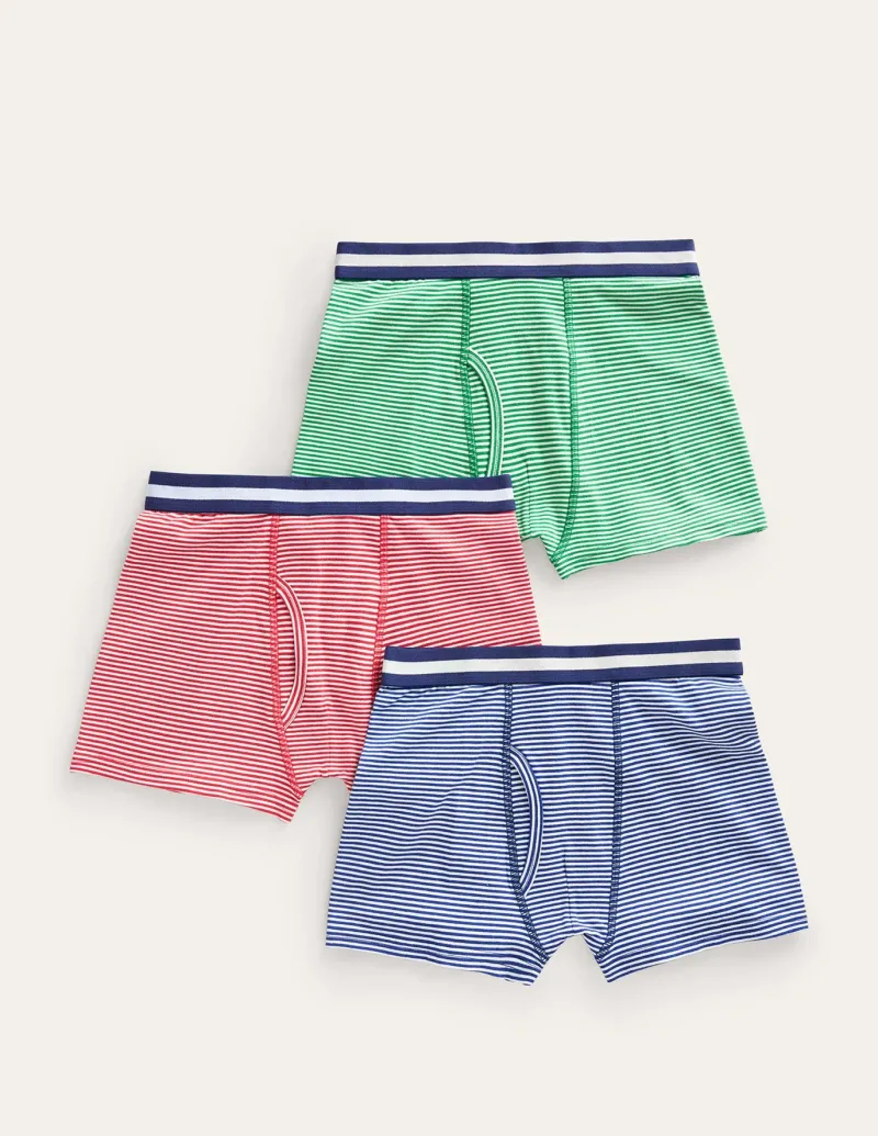 Socks & Underwear-Boden Boxers 3 Pack-Multi Fine Stripe MultiFineStripe