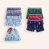 Socks & Underwear-Boden Boxers 5 Pack-Multi Rockets MultiRockets
