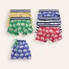 Socks & Underwear-Boden Boxers 5 Pack- Stripe/Stars