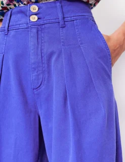 Pants-Boden Brompton Wide Leg Trousers-Bright Blue BrightBlue