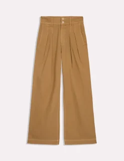 Pants-Boden Brompton Wide Leg Trousers- Gingerbread