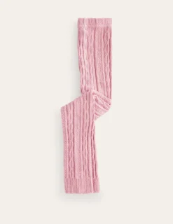 Socks & Tights-Boden Cable Footless Tights-Vintage Pink VintagePink