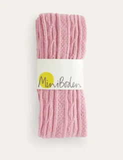 Socks & Tights-Boden Cable Footless Tights-Vintage Pink VintagePink