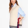 Sweaters & Cardigans-Boden Cable Knit Wool Vest-Warm Ivory WarmIvory