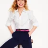 Shirts | Tops & Blouses-Boden Cara Stretch Cotton Shirt- White