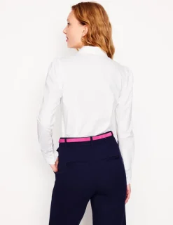 Shirts | Tops & Blouses-Boden Cara Stretch Cotton Shirt- White